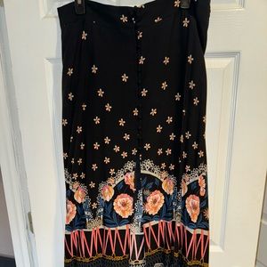 Express maxi skirt multi print size large